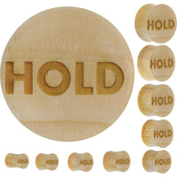 Hold Saddle Plug in Organic Crocodile Wood