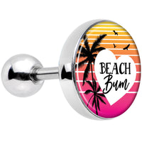 16G 1/4 Tropical Paradise Beach Bum Tragus Cartilage Earring