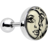 16G Celestial Sun Moon Glow in the Dark Tragus Cartilage Earring