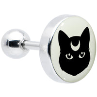 16G 1/4 Glow in the Dark Mystic Kitty Cat Tragus Cartilage Earring by Onyx O