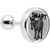 16G 1/4 Donkey Smart Ass Tragus Cartilage Earring by Onyx O