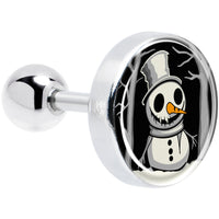 Christmas Holiday Spooky Snowman Tragus Cartilage Earring by Onyx O