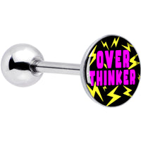 Over Thinker Impact Barbell Tongue Ring by Onyx O