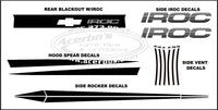 IROC Decal Kit for 2010-2021 Chevrolet Camaro