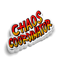 Chaos Coordinator - Hard Hat Decal