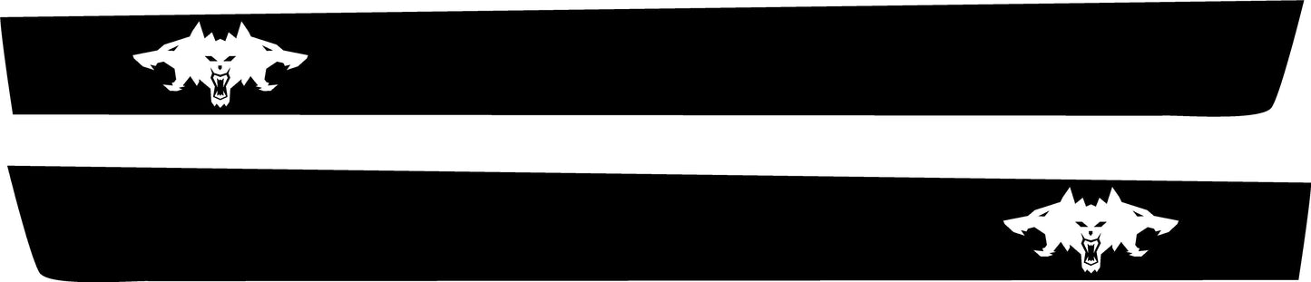 Cyberbeast Rocker Stripe Decals For The 2023-2026 Tesla Cybertruck (x2)