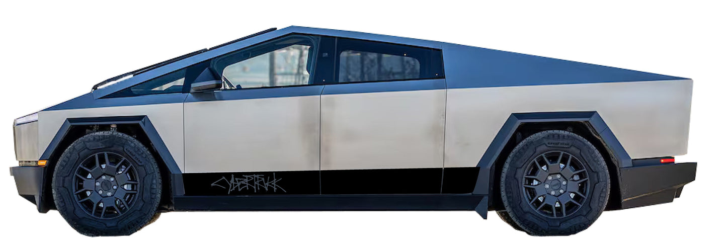 Rocker Stripe Decals For The 2023-2026 Tesla Cybertruck (x2)