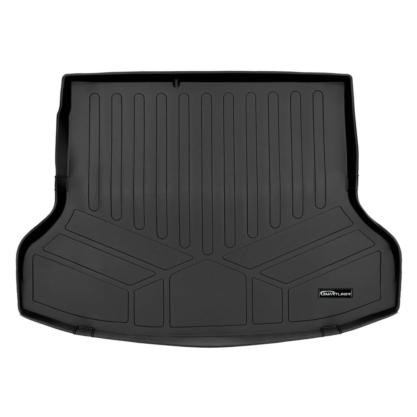 SMARTLINER Custom Fit Floor Liners For 2019-2022 Hyundai Ioniq Hybrid Blue Trim no Subwoofer in Cargo Area (Does Not Fit Electric Models)