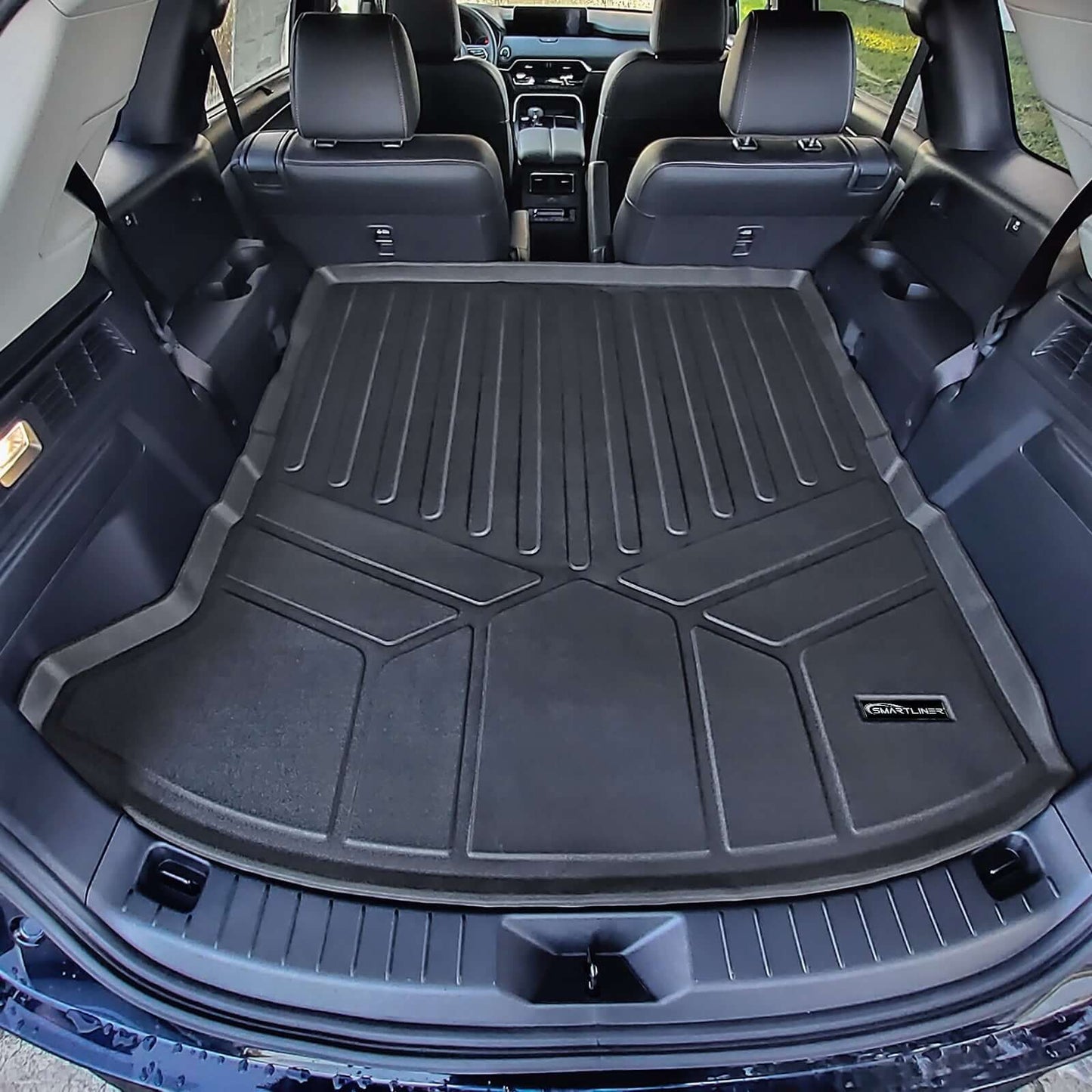 SMARTLINER Custom Fit Floor Liners For 2024-2025 Mazda CX-90 (Only Fits 2nd Row Bucket Seats With Center Console)