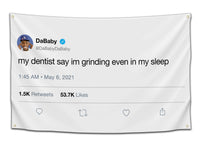 DaBaby Grinding Tweet