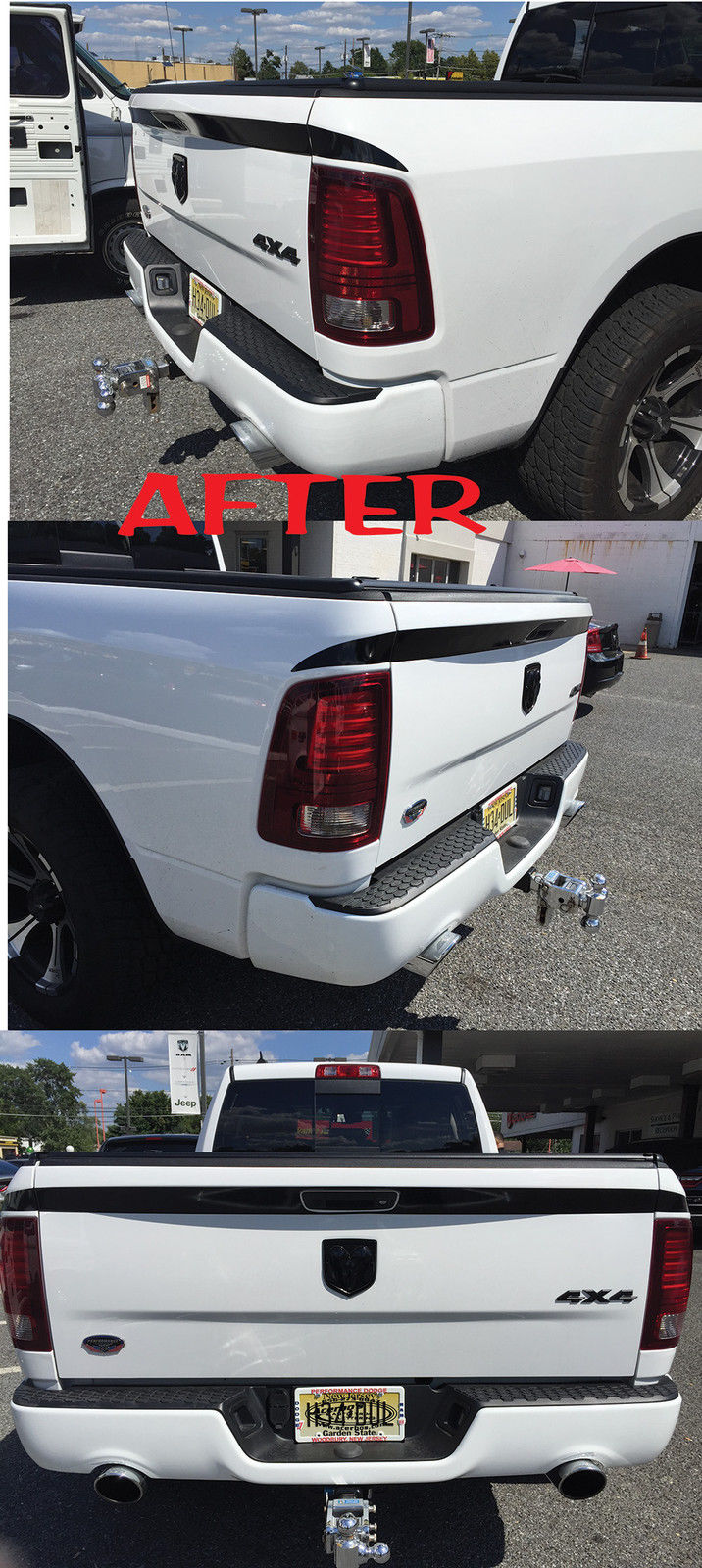 Tailgate Stripe Decal for 2009-2018 Dodge Ram 1500 SRT