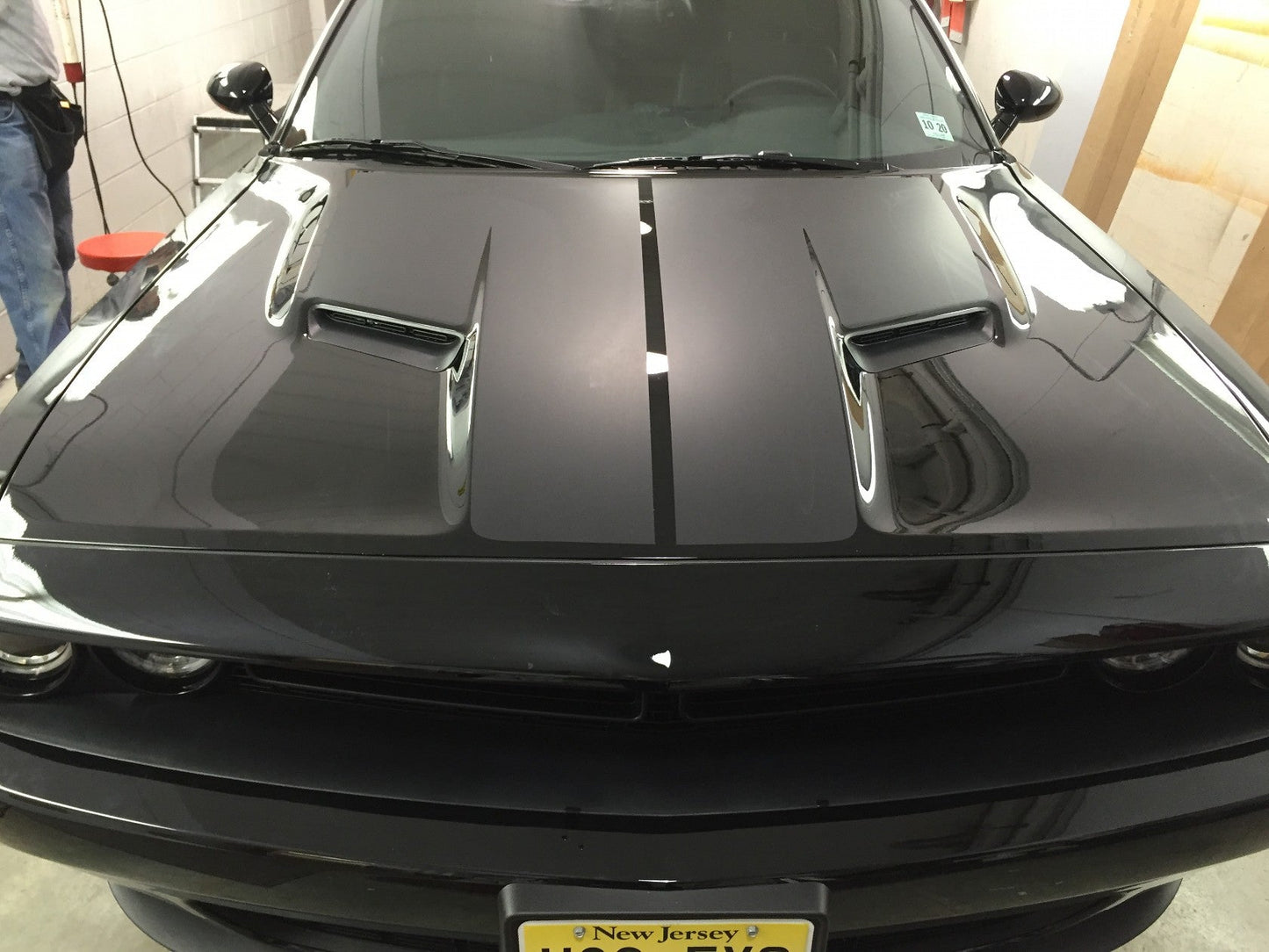 Dual Hood Decal Cover for 2015-2024 Dodge Challenger