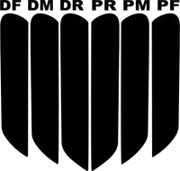 WIDE Gill Vent Decals for 2010-2021 Dodge Ram 2500-5500