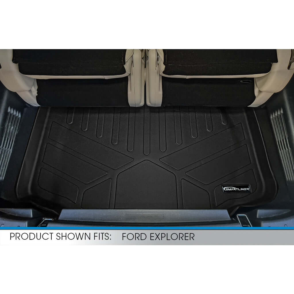 SMARTLINER Custom Fit Floor Liners For 2015-2016 Ford Explorer (with 2nd Row Center Console)