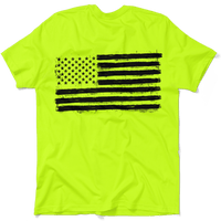 Old Glory - Safety Yellow Hi-Vis Pocket T-Shirt