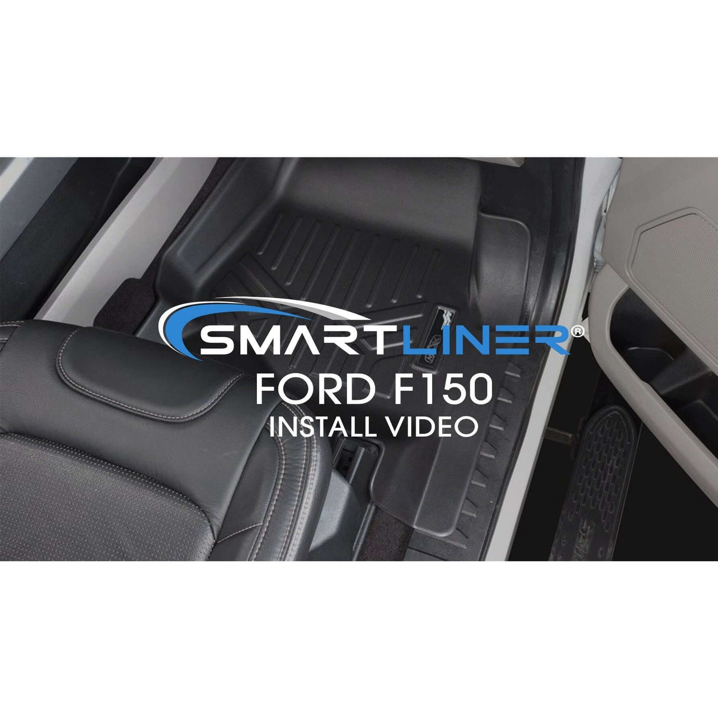 SMARTLINER Custom Fit Floor Liners For 2021-2025 Ford F-150 Hybrid SuperCrew Cab with 1st Row Bucket Seats