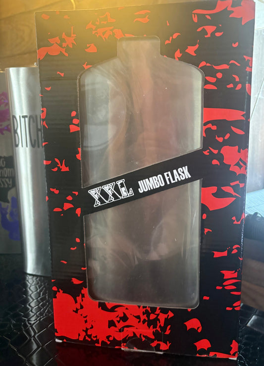 64 oz Stainless Steel Flask – Rider Flask | Motorcycle Enthusiast Gift