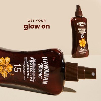 Hawaiian Tropic Tanning Oil Pump Spray SPF 15 8 fl oz - Imperfect Container - Jaico Online Shop