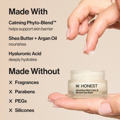 Honest Beauty Calm & Renew Melting Eye Balm with Calming Phyto - Blend 0.5oz - New - Jaico Online Shop