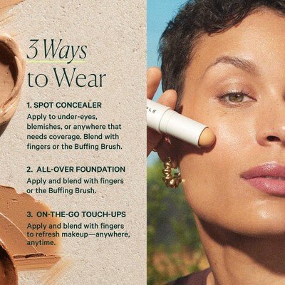 Well People Supernatural Complexion Stick Foundation + Concealer 18 Light Warm 0.28oz - New - Jaico Online Shop