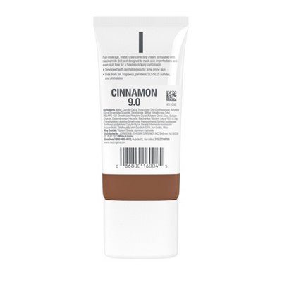 Neutrogena Clear Coverage Flawless Matte Color Correcting Cream, Full - Coverage 9.0 Cinnamon - New - Jaico Online Shop