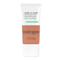 Neutrogena Clear Coverage Flawless Matte Color Correcting Cream, Full-Coverage 7.5 Ginger - New