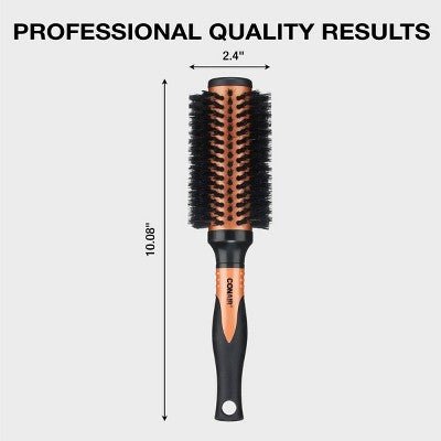 Conair Copper Pro Mixed Boar Bristle Round Hair Brush - Imperfect Box - Jaico Online Shop