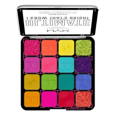 NYX Professional Makeup Ultimate Eyeshadow Palette  0.32 oz - Imperfect Container