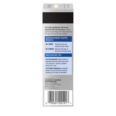 Neutrogena Rapid Wrinkle Repair Retinol Face & Neck with Hyaluronic Acid SPF 30 1 fl oz - Imperfect Box