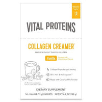 Vital Proteins Collagen Creamer Vanilla Stick Pack Box 0.46oz - New