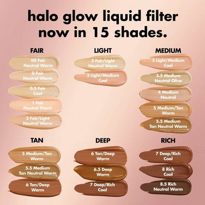 e.l.f. Halo Glow Liquid Filter Highlighter 3.5 Medium 1.06 fl oz - Imperfect Container