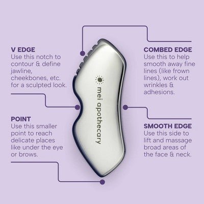 Mei Apothecary Stainless Steel Lifting Gua Sha Tool - New - Jaico Online Shop