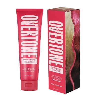 Overtone Raspberry Pink Hair Mask Semi - Permanent Hair Dye & Color Conditioner - New - Jaico Online Shop