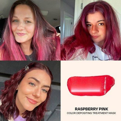 Overtone Raspberry Pink Hair Mask Semi - Permanent Hair Dye & Color Conditioner - New - Jaico Online Shop