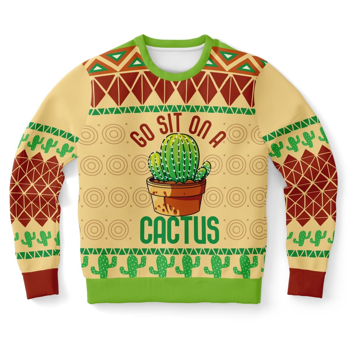 Go Sit on a Cactus Christmas Sweatshirt