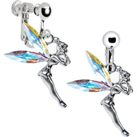 Aurora Cubic Zirconia Fairy Clip Earrings