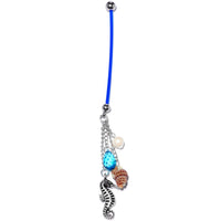 Handmade Nautical Pregnancy Belly Ring Created with Crystals