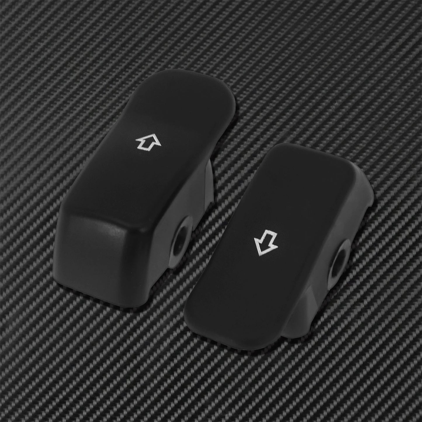 2xMotorcycle Black/Chrome Turn Signal Extension Caps Switch Button Extended Cover For Harley Sportster Dyna Fat Bob FXDF Softail