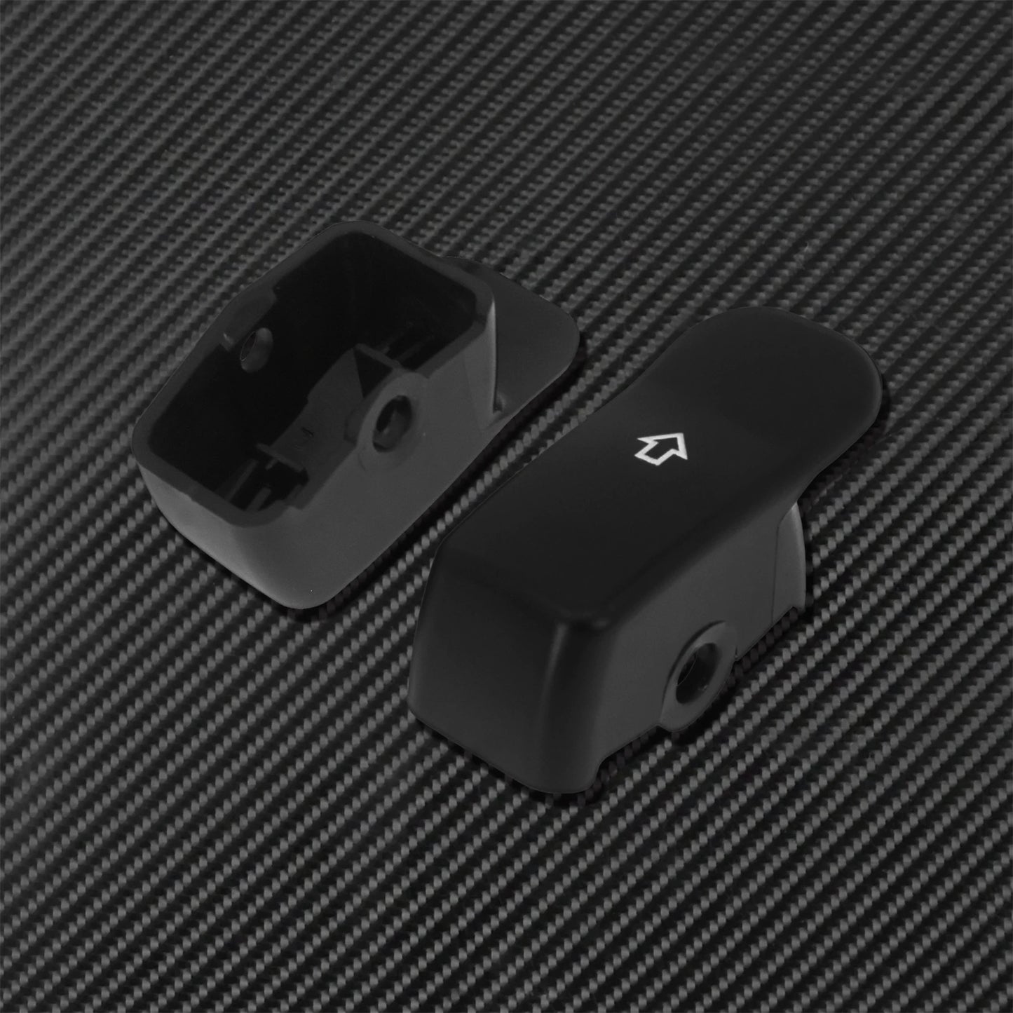 2xMotorcycle Black/Chrome Turn Signal Extension Caps Switch Button Extended Cover For Harley Sportster Dyna Fat Bob FXDF Softail