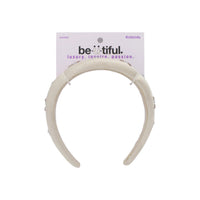 Scunci Gold Headband with Pink & Silver Jewels - New