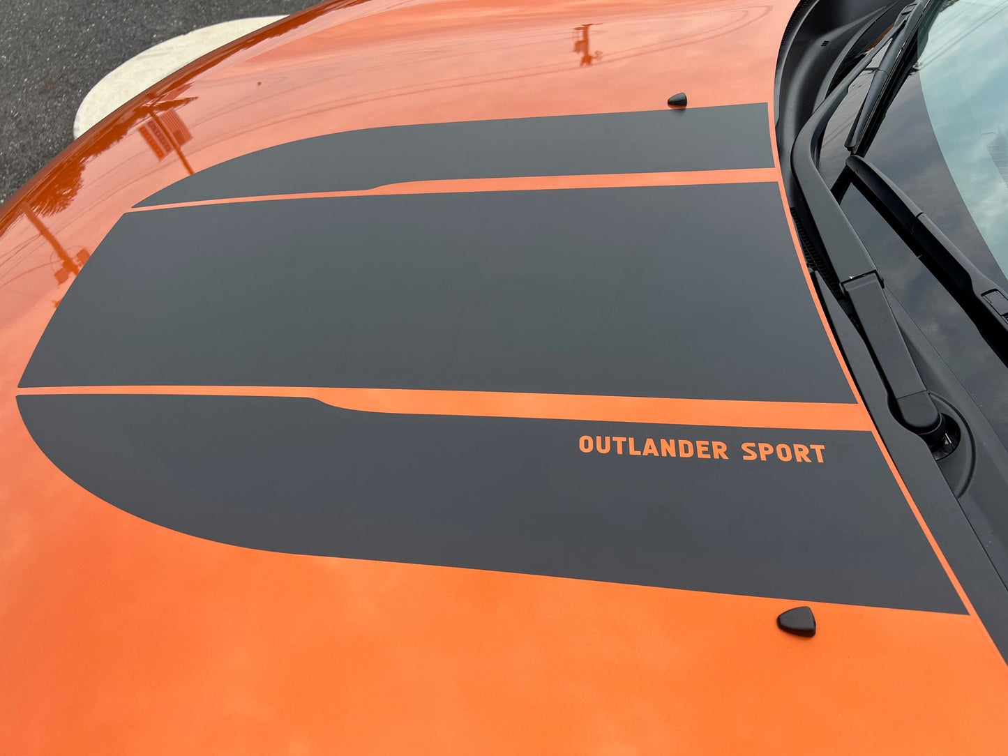 Hood Decal Cover for 2024-2025 Mitsubishi Outlander Sport