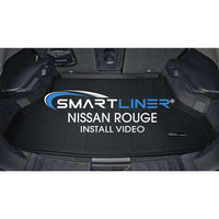 SMARTLINER Custom Fit Floor Liners For 2017-2024 Nissan Rogue Sport - Factory Cargo Tray in Highest Position (No S Models)
