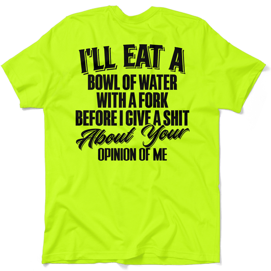 Opinion Of Me - Safety Yellow Pocket T-Shirt