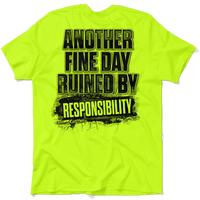 Responsibility - Safety Yellow Pocket T-Shirt
