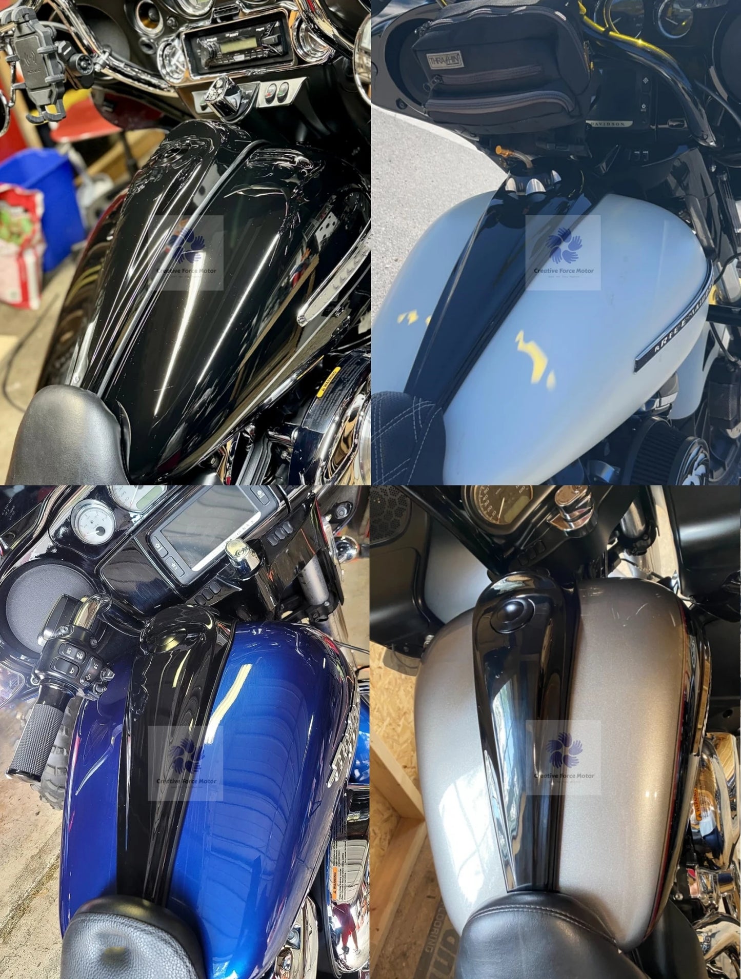 2008-2024 Smooth Dash Fuel Console Cover Motorcycles Gas Tank Cap For Harley Touring CVO Electra Road Street Glide FLHX/I FLHTK