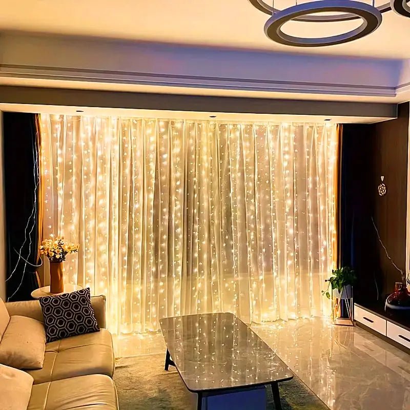 3/4/6m Curtain LED String Lights Garland USB Festoon Remote Control Fairy Garland Lights Christmas Decoration for Bedroom Home - Jaico Online Shop