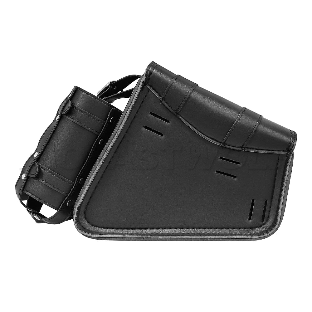 Motorcycle Bag For Harley Sportster Honda Suzuki Yamaha Kawasaki Leather Motorcycle Saddle Bag Waterproof Side Bags Tool Pouch