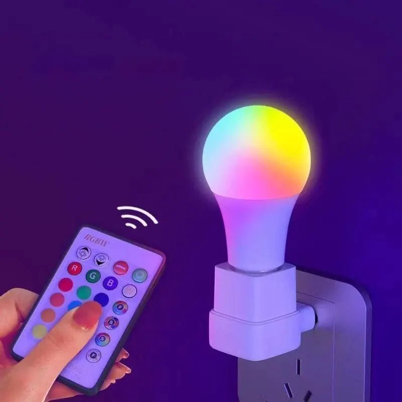 16 Colors RGB Bulb LED Multicolor Bulb E27 220V Household Lighting Dimmable 24 Key Remote Control Smart Lamp Atmosphere Light - Jaico Online Shop