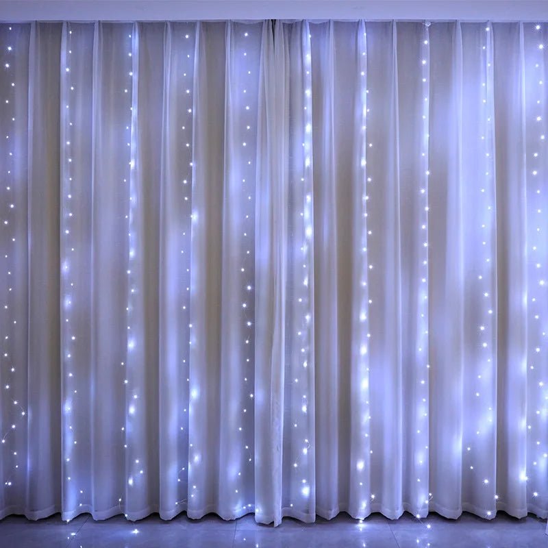 3/6M USB LED Curtain 8Modes Remote Control String Lights Holiday Wedding Fairy Garland Lights For Bedroom Living Room Decor - Jaico Online Shop