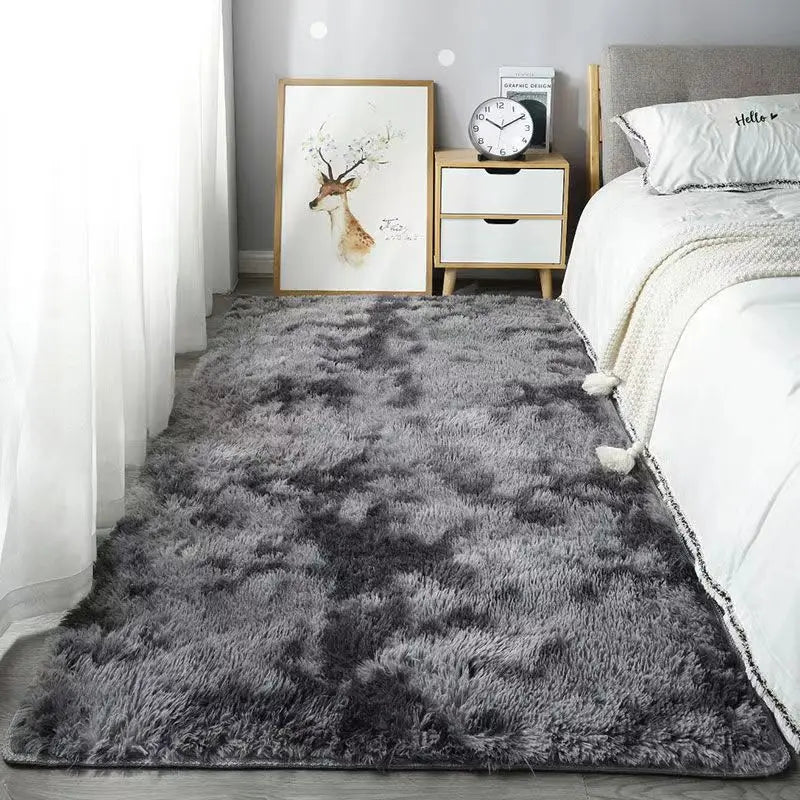 VIKAMA Silk Wool Carpet Bedroom Living Room Carpet Ins Style Scandinavian Home Floor Mats Home Decoration - Jaico Online Shop
